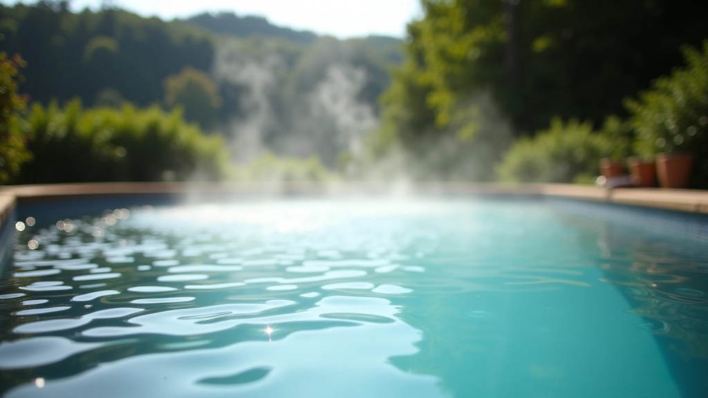 Outdoor thermal spring pool surrounded by natural landscape